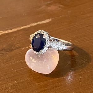 Sapphire and Diamond Ring 14k